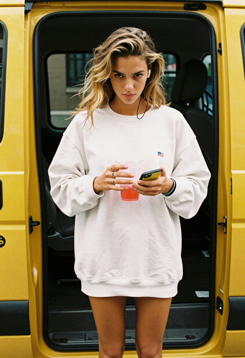 White Oversized Sweatshirt Dress